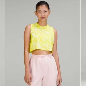 Lululemon All Yours Cropped Cotton Tank Top